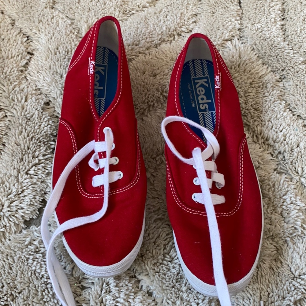 Keds red sneakers in size 8.5